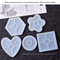 Silicone Resin Molds Diy Coaster Craft Decorating Round Square Epoxy Jewelry Handicraft Making Tools Art Resin Mold Kit